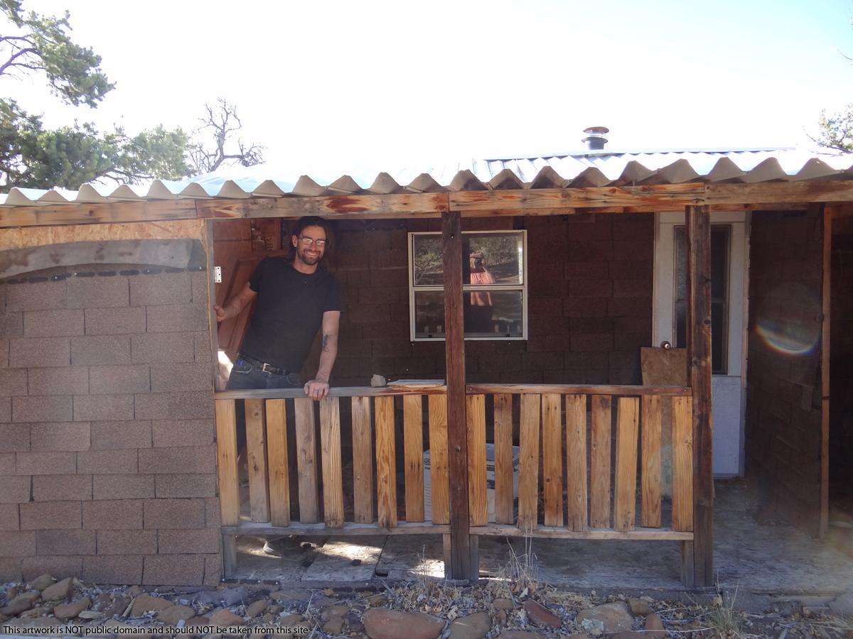 2.8 acres in Candy Kitchen New Mexico with a Rough Little Off Grid Cabin.